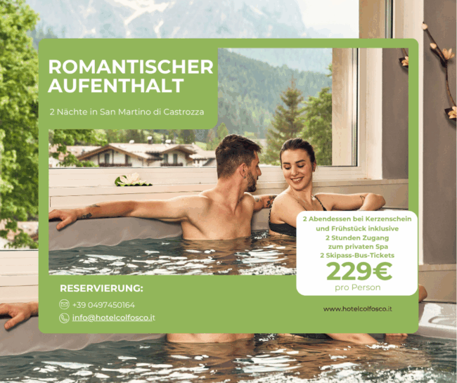 Romantischer Aufenthalt – 2 Nächte in luftiger Höhe