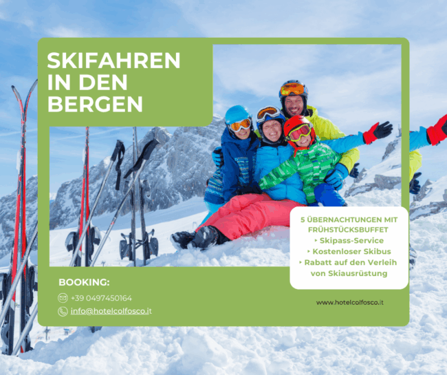 Skifahren in den Bergen