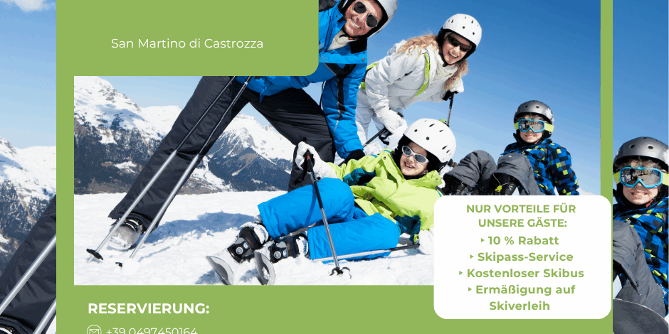 Skiwoche in den Dolomiten mit exklusiven Vorteilen Skiwoche in den Dolomiten mit exklusiven Vorteilen